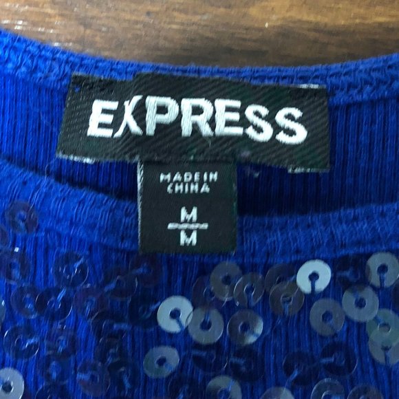 Express sequin tank top size medium - Picture 10 of 11
